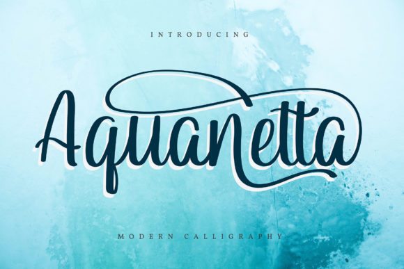 Aquanetta Font Review for Creative Product Makers
