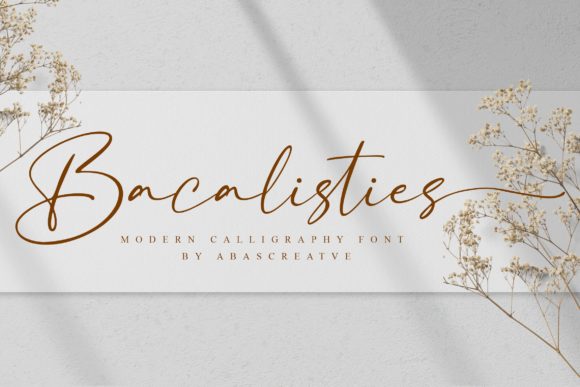 Bacalisties Font for Polished Branding and Design