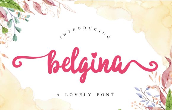 Belgina Font: A Sweet Script for Creative Makers