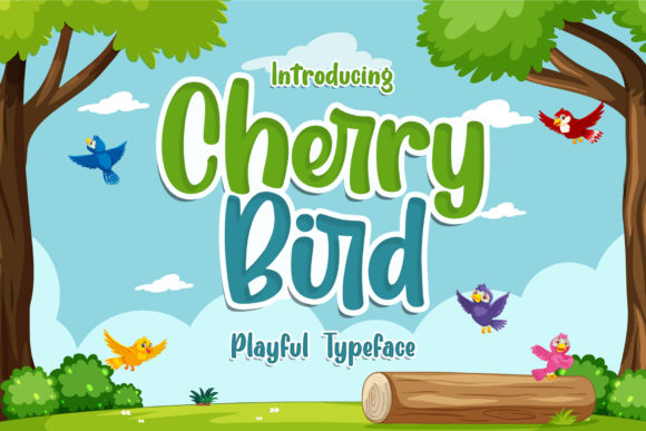 Cherry Bird Font: A Playful Handwritten Typeface for Creative Makers