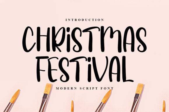 Christmas Festival Font for Joyful Handmade Designs