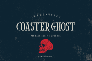 Coaster Ghost Font for Makers and Designers