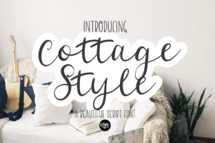 Cottage Style Font for Editorial Design and Branding