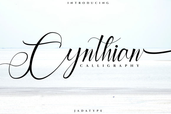 Cynthian Font: A Handsome Script for Creative Product Makers