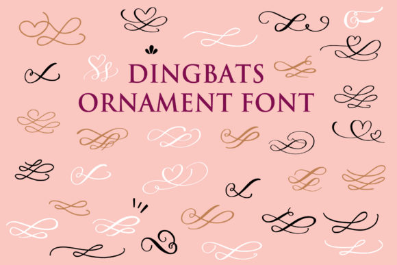 Dingbats Ornaments Font for Small Business Branding