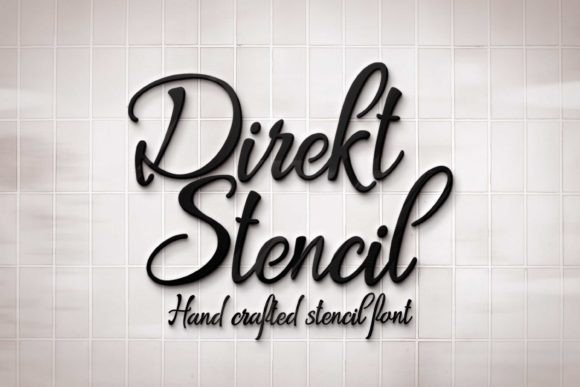 Direkt Stencil Font for Creative Campaigns and Brand Design