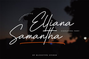 Elliana Samantha Font: Modern Script for Editorial Design
