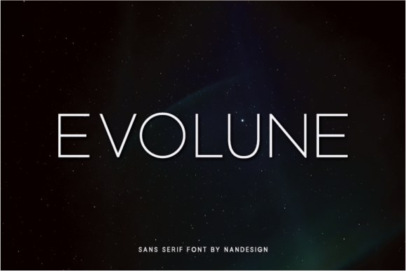 Evolune: A Minimal Sans Serif Font for Digital Branding