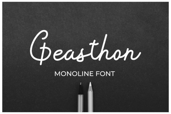 Geasthon: A Casual Script Font for Editorial Design