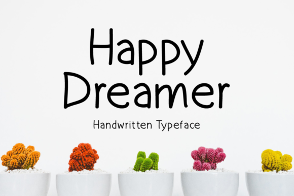 Happy Dreamer Font for Handmade and Commercial Crafts