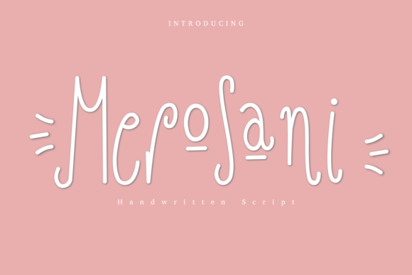 Merosani Font for Handmade Creations and Elegant Branding