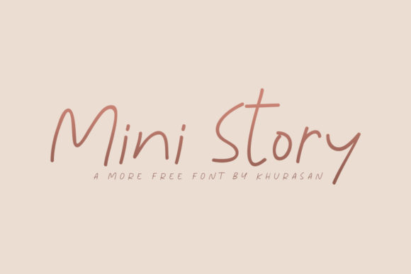 Mini Story: A Handwritten Typeface for Editorial Elegance