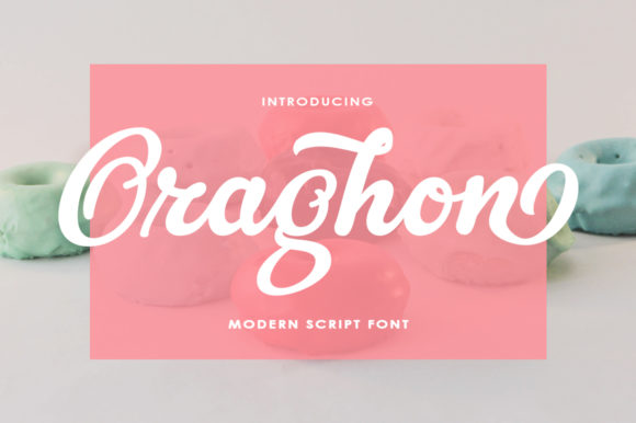 Oraghon Font: A Handwritten Script for Creative Product Makers