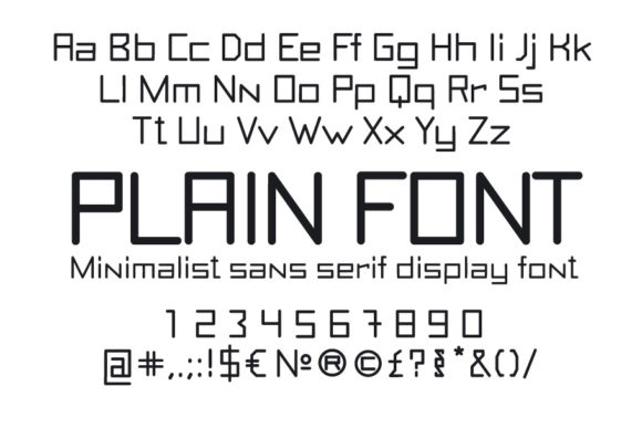 Plain Font: A Clean and Versatile Sans Serif for Every Project