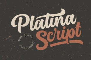 Platina Script - Rough for Editorial Design Projects