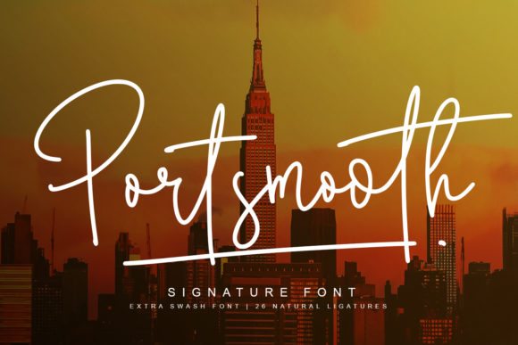 Portsmooth Font: A Designer’s Love Letter to Classy Handwritten Typography