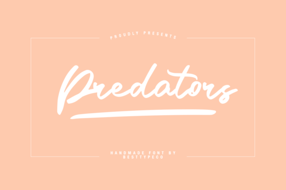 Predators Font: A Brush Pen Typeface for Editorial Elegance