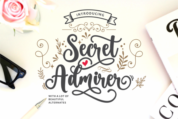 Secret Admirer Font Review: A Handwritten Typeface for Creative Projects
