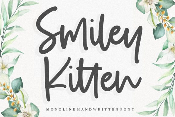 Smiley Kitten Font Review for Editorial Design