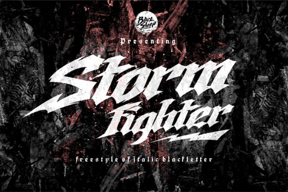 Storm Fighter Font: A Gothic Typeface for Bold Editorial Design
