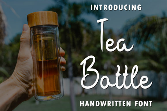 Tea Bottle Font: A Handwritten Typeface for Elegant Web Design