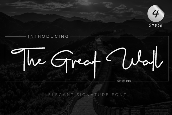 The Great Wall Font: A Handwritten Typeface for Editorial Elegance