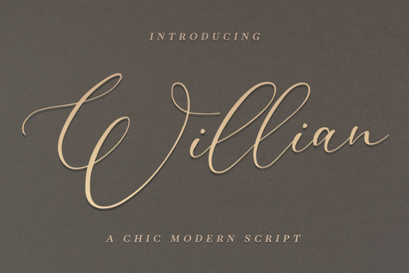Willian Font: A Handwritten Typeface for Stylish Craft Projects